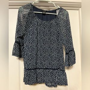 New Direction 3/4 sleeves lined blouse